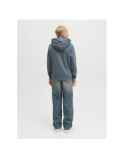 Sweat à capuche logo aw25 gris garçon - Jack & Jones