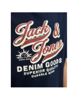 T-shirt à manches courtes jjelogo bleu marine garçon - Jack & Jones