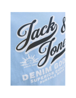T-shirt à manches courtes jjelogo bleu garçon - Jack & Jones