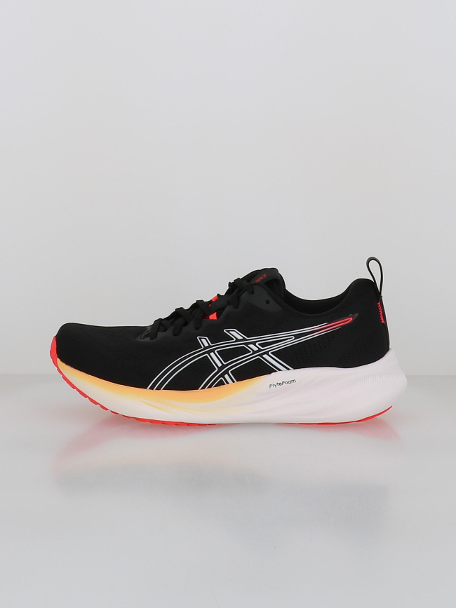Chaussures de running gel pulse 16 noir et rouge homme - Asics