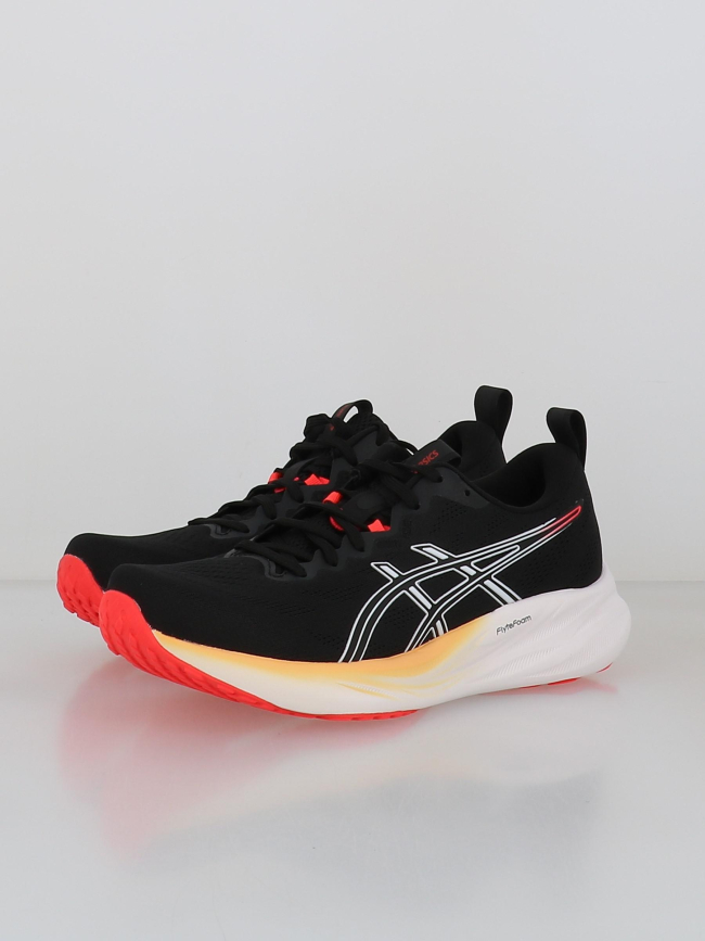 Chaussures de running gel pulse 16 noir et rouge homme - Asics