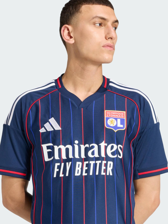 Maillot de football olympique lyonnais extérieur 25/26 bleu homme - Adidas