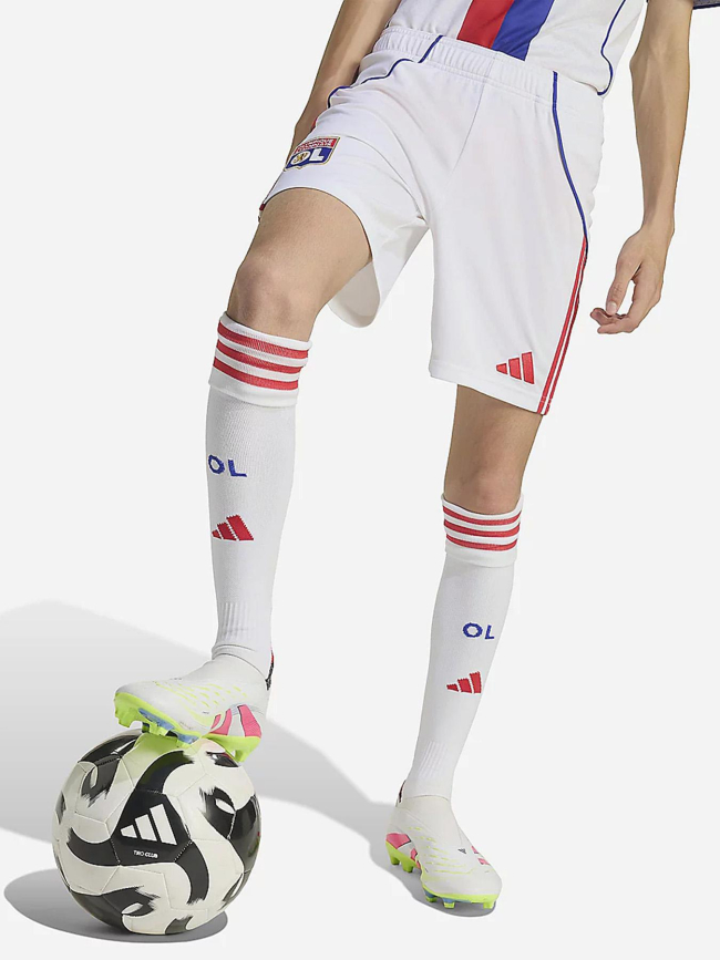 Short de football olympique lyonnais domicile 25/26 blanc enfant - Adidas
