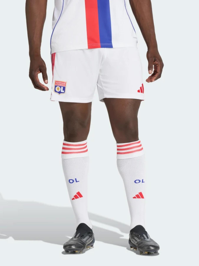 Short de football olympique lyonnais domicile 25/26 blanc homme - Olympique Lyonnais