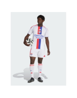 Short de football olympique lyonnais domicile 25/26 blanc homme - Olympique Lyonnais