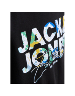 T-shirt à manches courtes jjgeplas noir homme - Jack & Jones
