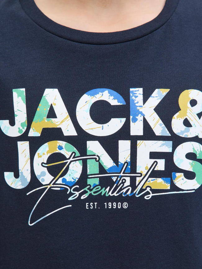 T-shirt à manches courtes jjgeplas bleu marine garçon - Jack & Jones