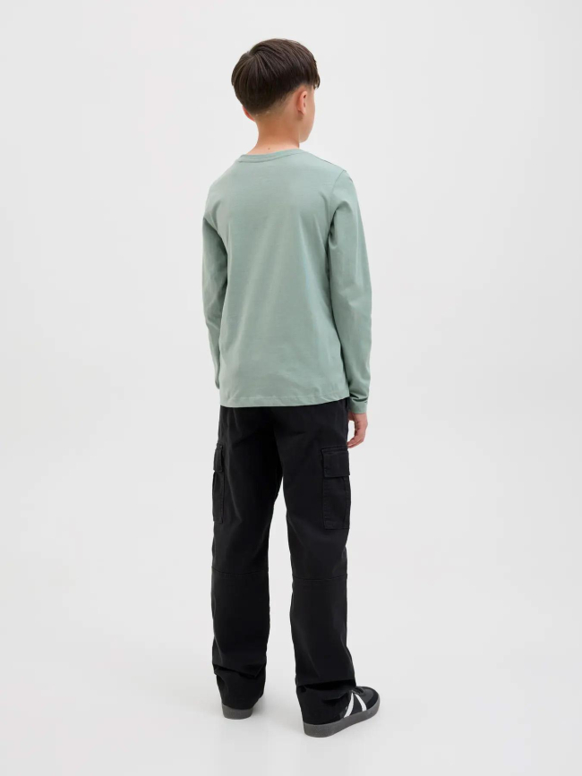 T-shirt à manches longues jjgeplas vert garçon - Jack & Jones