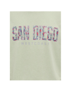 Sweat à col rond brillant kogruna san diego kaki fille - Only