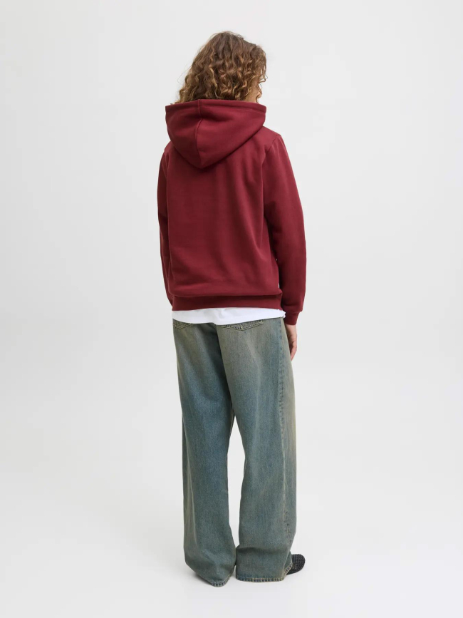 Sweat à capuche abbie relax cabernet bordeaux femme - Jjxx