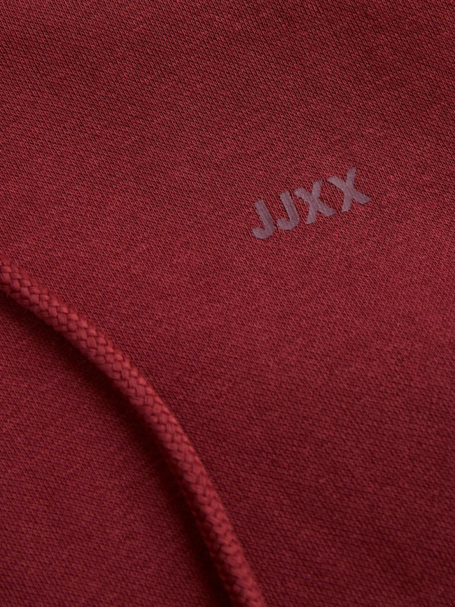 Sweat à capuche abbie relax cabernet bordeaux femme - Jjxx