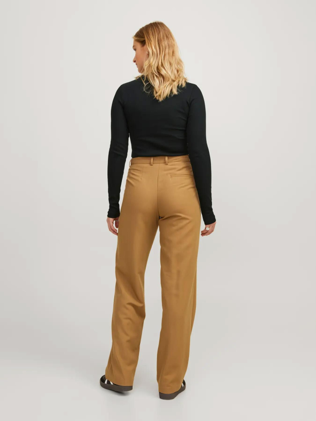 T-shirt côtelé à manches longues jxfreya noir femme - JJXX