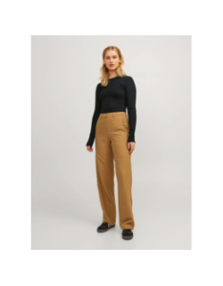 T-shirt côtelé à manches longues jxfreya noir femme - JJXX