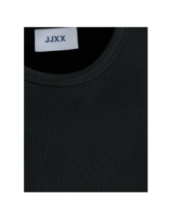 T-shirt côtelé à manches longues jxfreya noir femme - JJXX