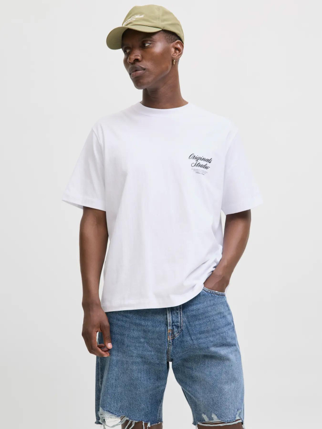 T-shirt à manches courtes jornorrebro blanc homme - Jack & Jones