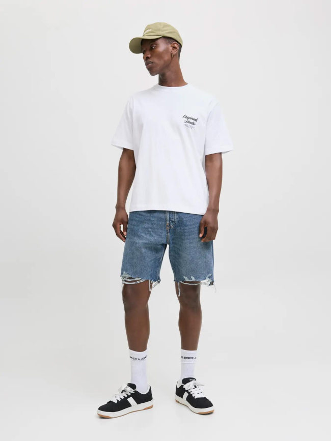 T-shirt à manches courtes jornorrebro blanc homme - Jack & Jones