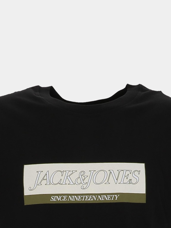 T-shirt jorinwood block noir homme - Jack & Jones