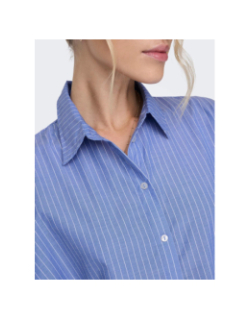 Chemise rayée new grace bleu femme - Only