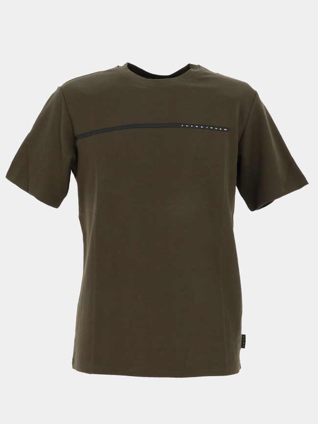T-shirt à manches courtes jcofusion full branding kaki homme - Jack & Jones
