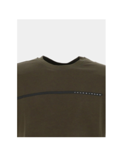 T-shirt à manches courtes jcofusion full branding kaki homme - Jack & Jones