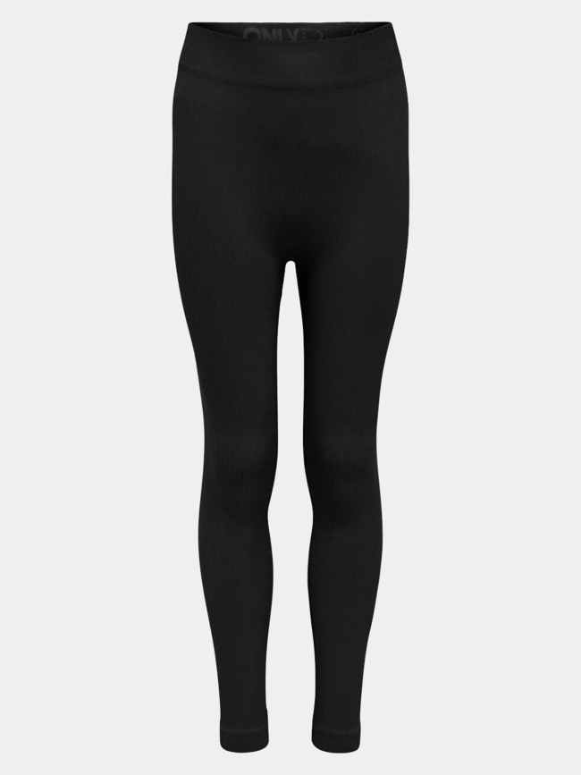 Legging côtelé taille haute jaia noir fille - Only Play