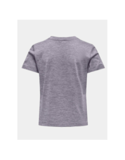 T-shirt de sport core life violet fille - Only Play