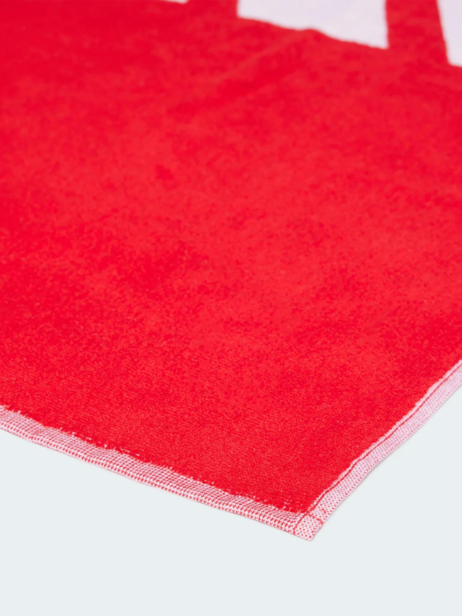 Petite serviette de bain logo 3 bandes rouge - Adidas