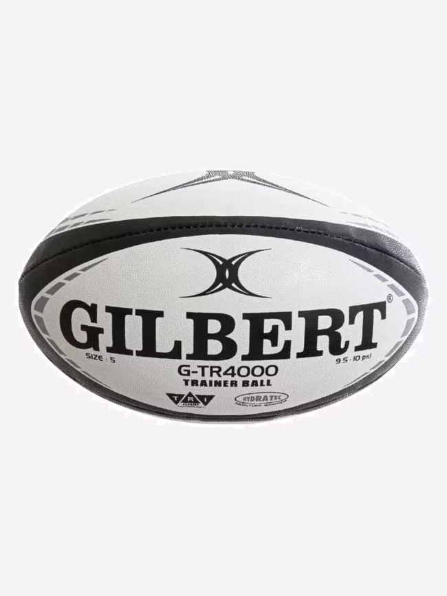 Ballon de rugby d'entrainement g-tr4000 t5 noir et blanc - Gilbert
