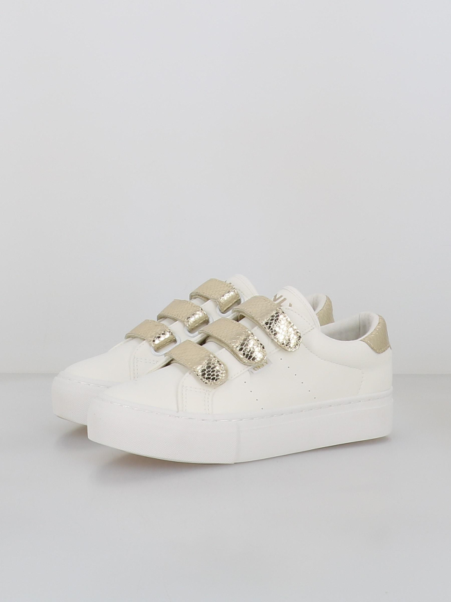 Baskets à scratch donna blanc doré femme - Only