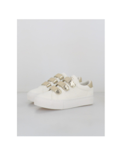 Baskets à scratch donna blanc doré femme - Only