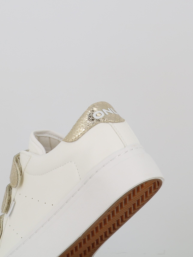 Baskets à scratch donna blanc doré femme - Only