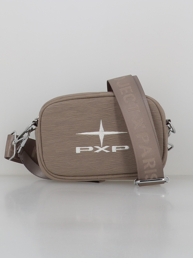 Petit sac bandoulière essentials polaris marron femme - Project X Paris