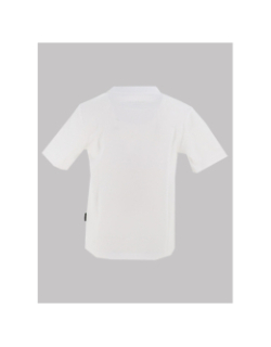 T-shirt à manches courtes logo encadré blanc homme - Chabrand