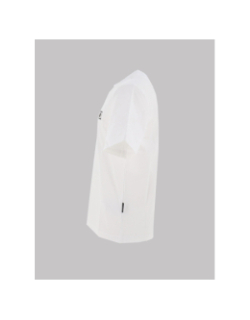 T-shirt à manches courtes logo encadré blanc homme - Chabrand