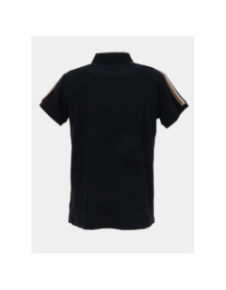 Polo texturé stretch gaslight bleu marine homme - Benson & Cherry