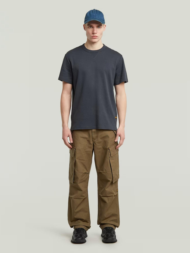 T-shirt uni nifous bleu homme - G Star