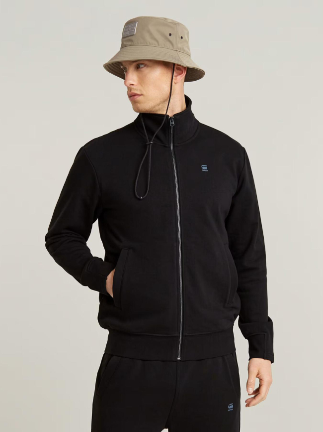 Sweat zippé nifous noir homme - G Star