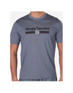 T-shirt à manches courtes marchio gris homme - Sergio Tacchini