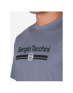 T-shirt à manches courtes marchio gris homme - Sergio Tacchini