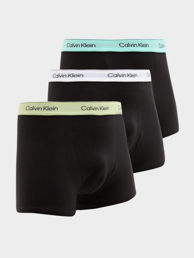 Pack de 3 boxers icon à élastiques colorés noir homme - Calvin Klein