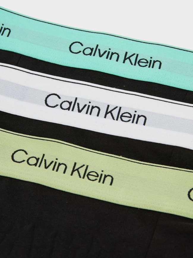 Pack de 3 boxers icon à élastiques colorés noir homme - Calvin Klein