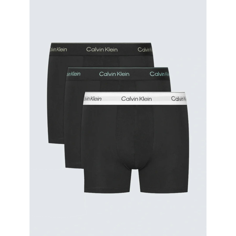Pack de 3 boxers icon à élastiques logotés noir homme - Calvin Klein