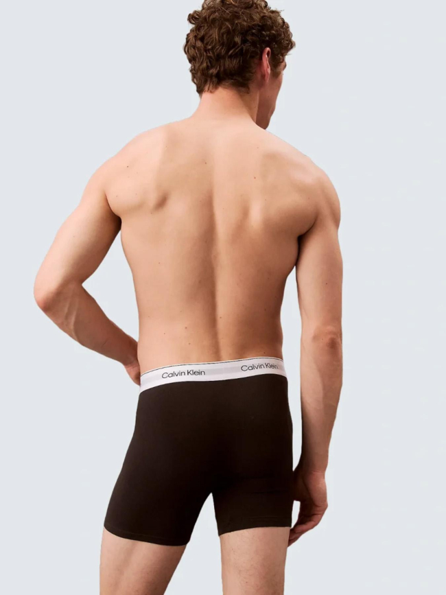 Pack de 3 boxers icon à élastiques logotés noir homme - Calvin Klein