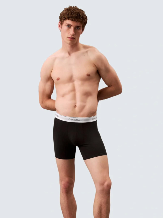 Pack de 3 boxers icon à élastiques logotés noir homme - Calvin Klein