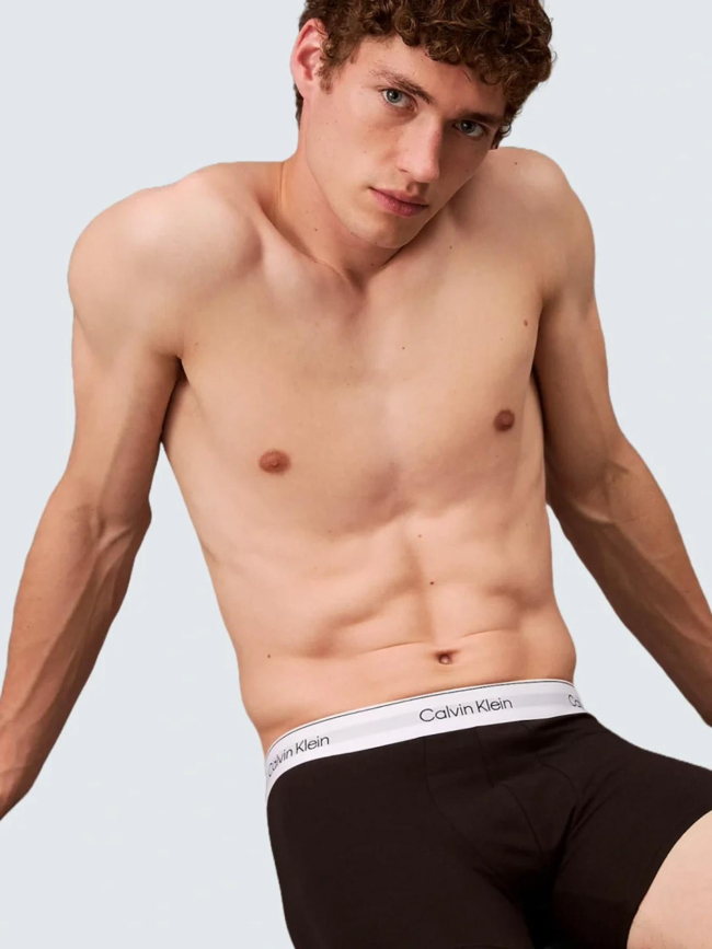 Pack de 3 boxers icon à élastiques logotés noir homme - Calvin Klein