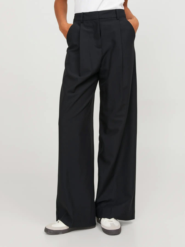Pantalon droit taille haute ellis noir femme - Jjxx