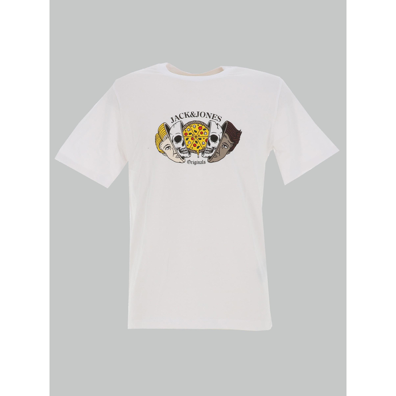 T-shirt à manches courtes jorskull nature blanc homme - Jack & Jones