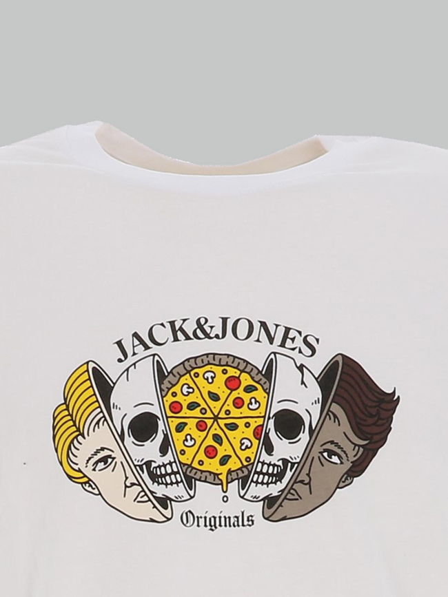 T-shirt à manches courtes jorskull nature blanc homme - Jack & Jones