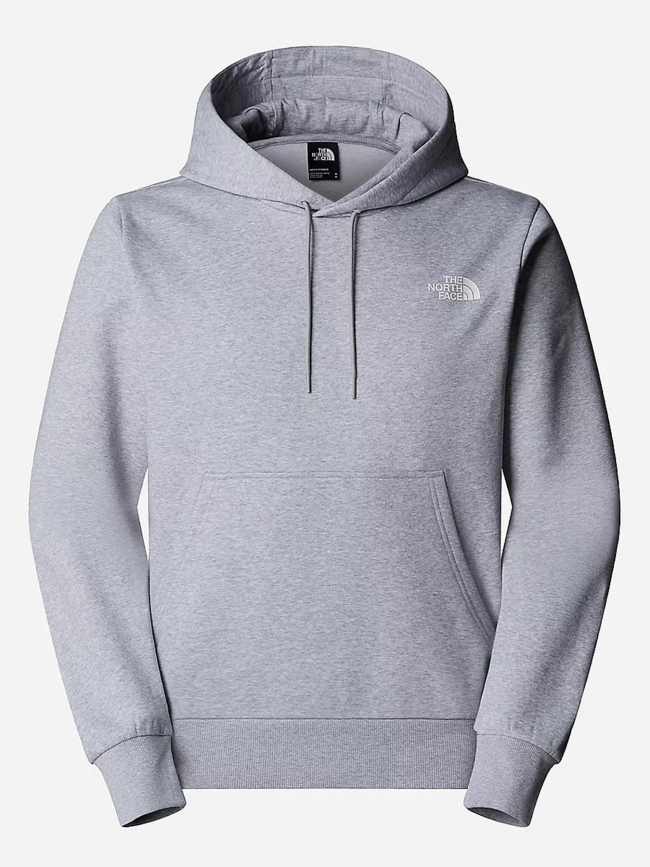 Sweat à capuche essential relaxed gris chiné homme - The North Face