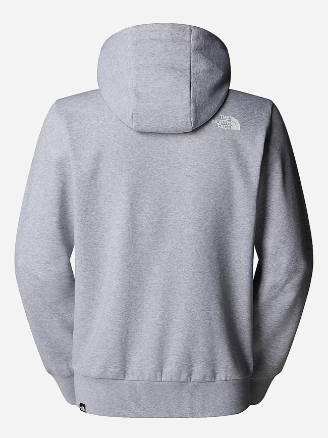 Sweat à capuche essential relaxed gris chiné homme - The North Face